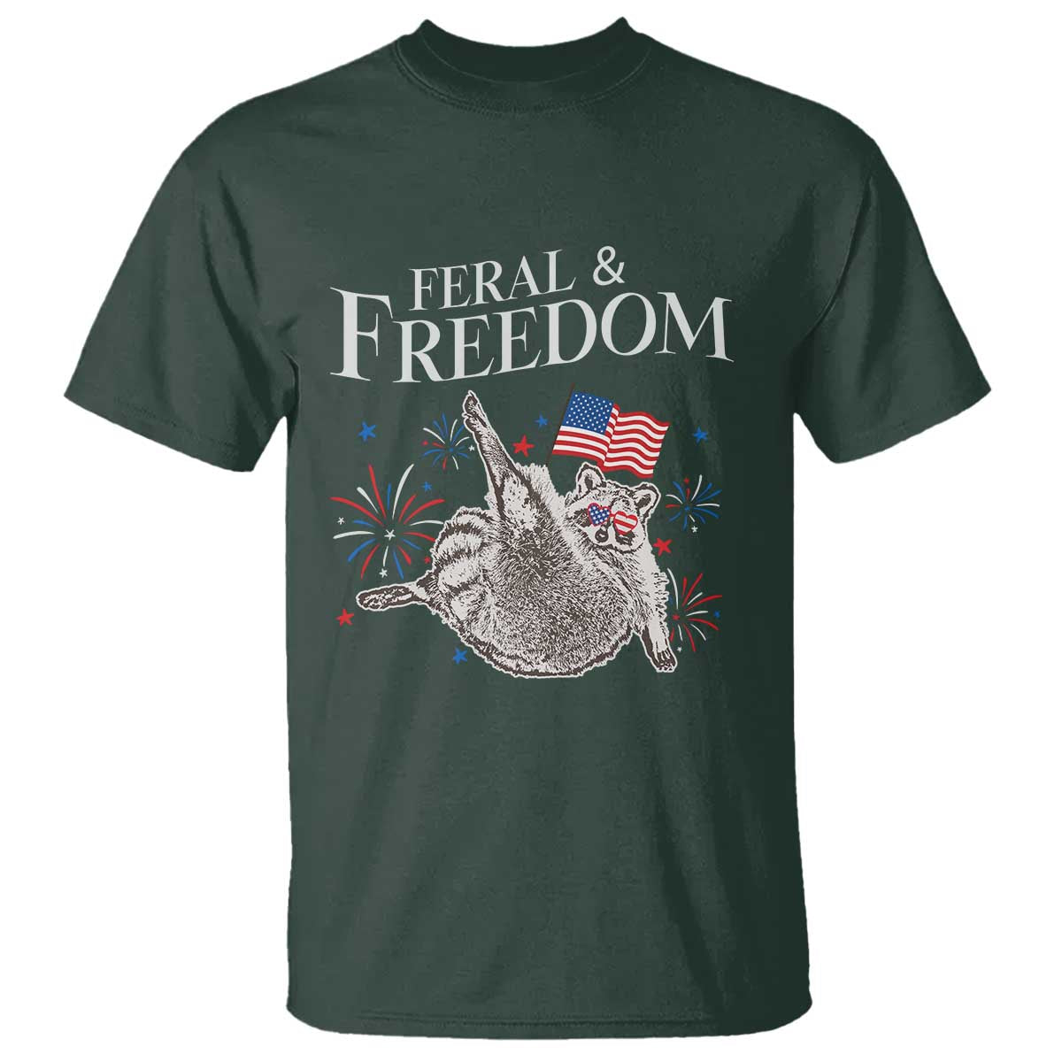 funny-feral-and-free-t-shirt-4th-of-july-patriotic-raccoon-with-american-flag