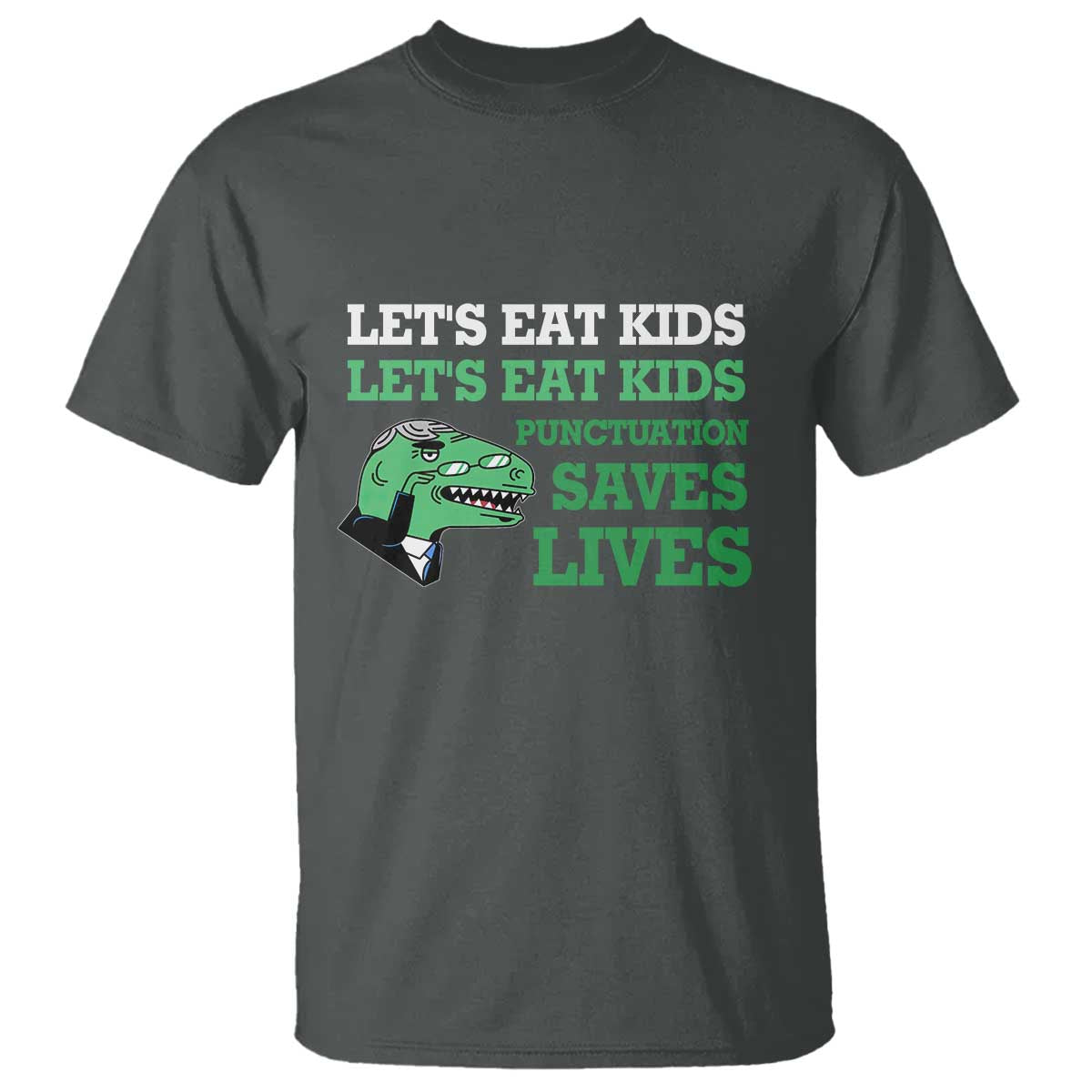 funny-teacher-t-shirt-lets-eat-kids-punctuation-saves-lives-dinosaur
