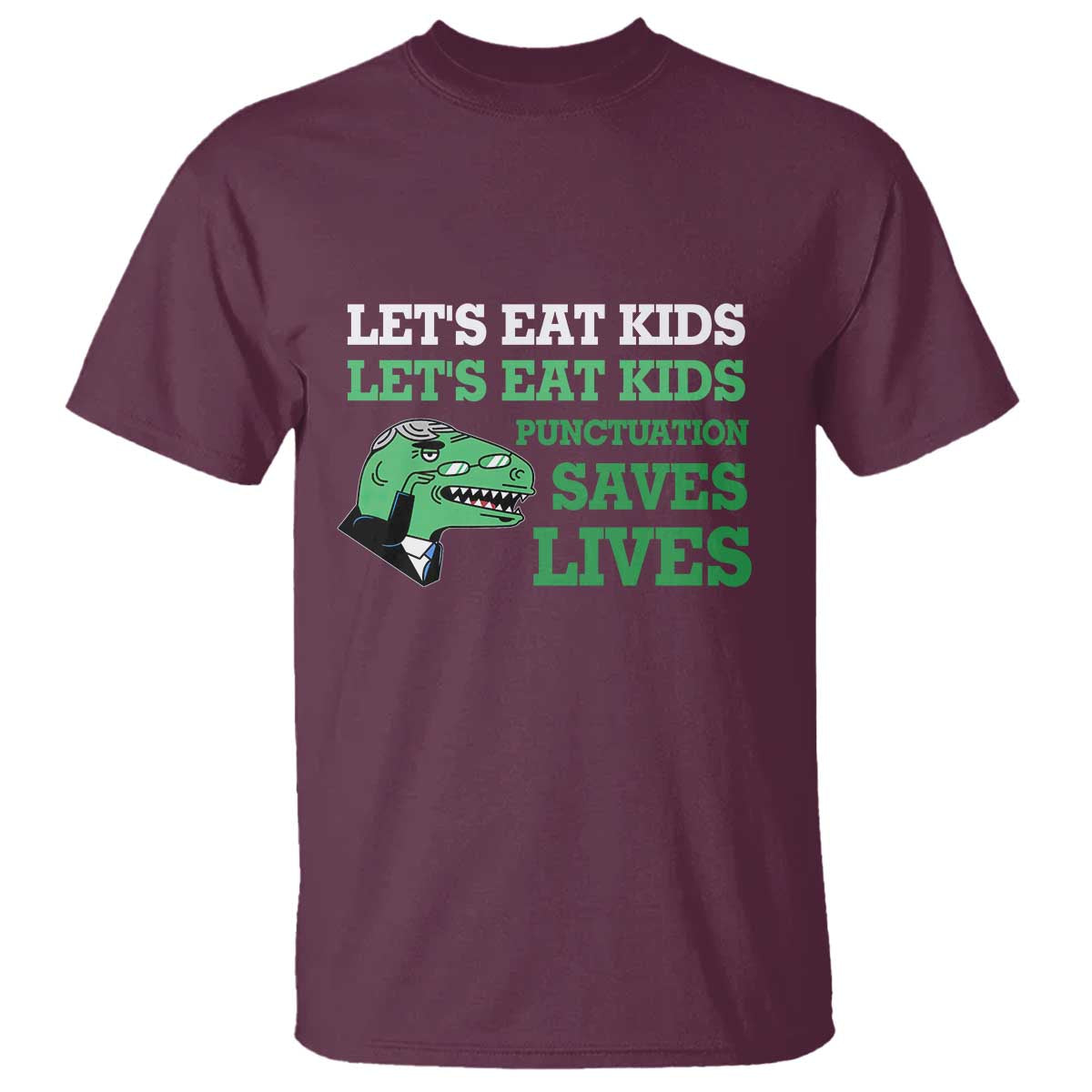 funny-teacher-t-shirt-lets-eat-kids-punctuation-saves-lives-dinosaur