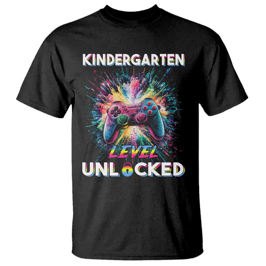 kindergarten-level-unlocked-t-shirt-back-to-school-game-console