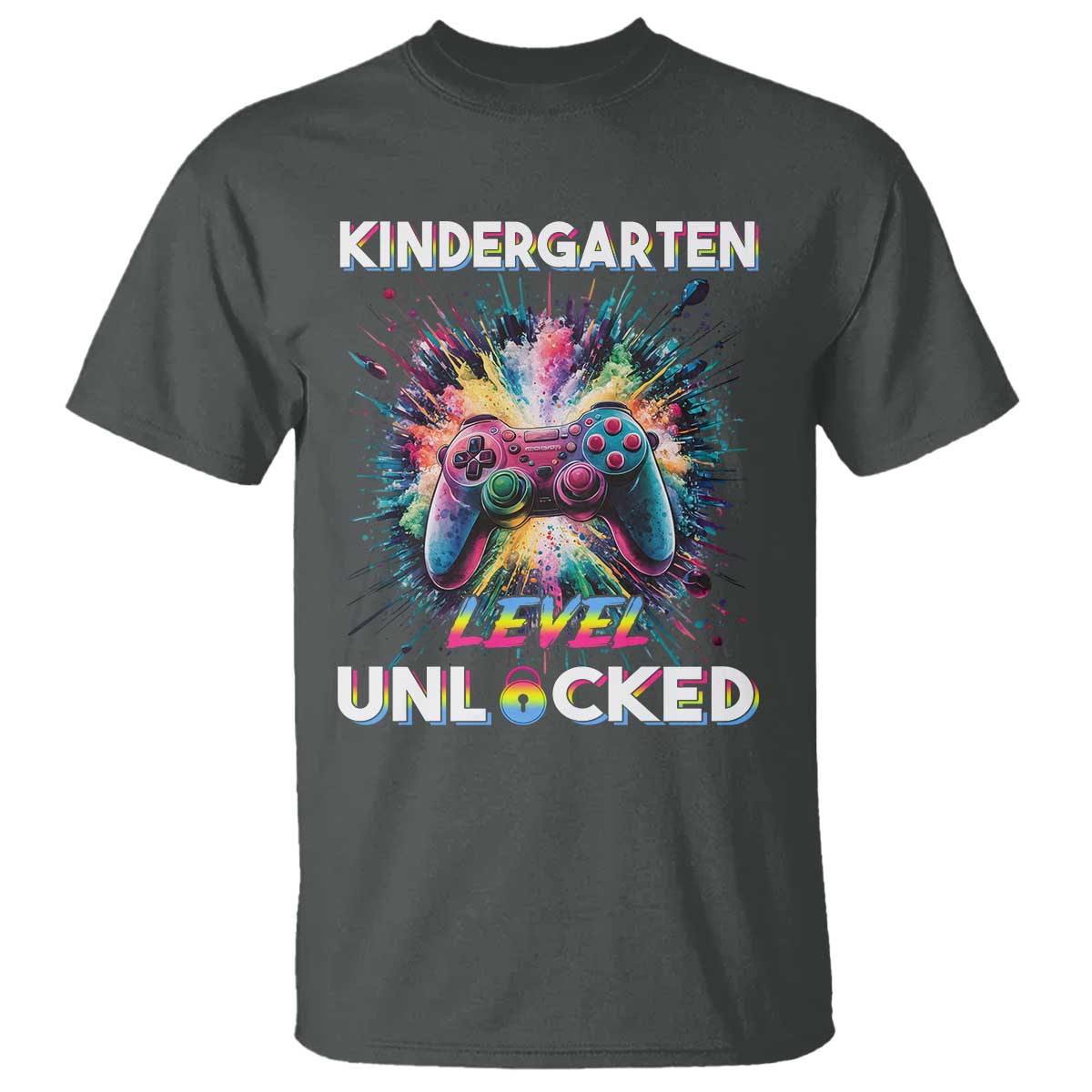 kindergarten-level-unlocked-t-shirt-back-to-school-game-console