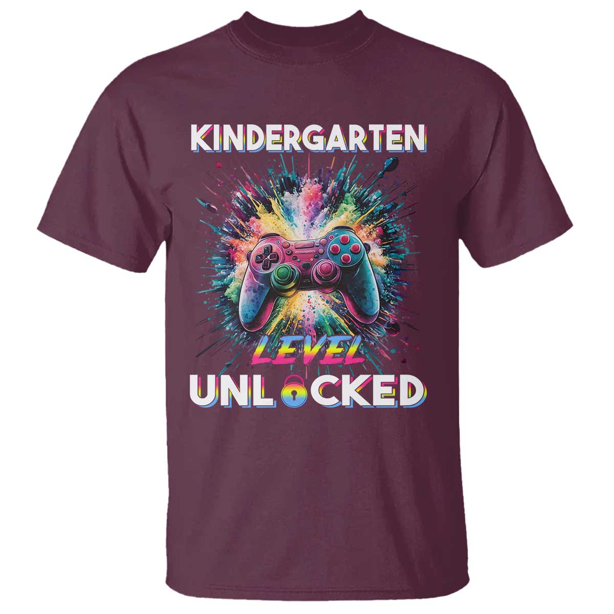 kindergarten-level-unlocked-t-shirt-back-to-school-game-console