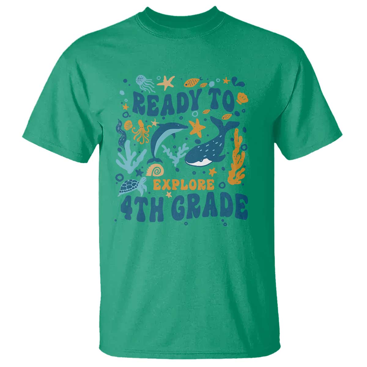 funny-back-to-school-sea-animals-t-shirt-ready-to-explore-4th-grade-whale-turtle