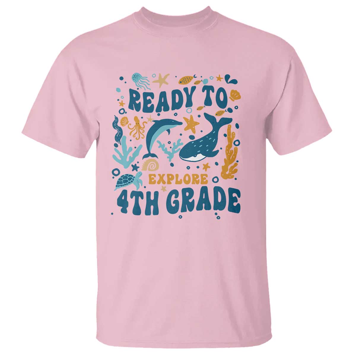 funny-back-to-school-sea-animals-t-shirt-ready-to-explore-4th-grade-whale-turtle
