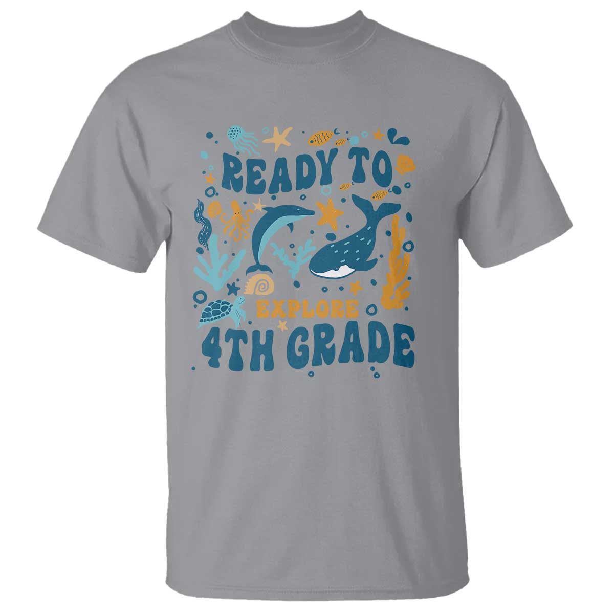 funny-back-to-school-sea-animals-t-shirt-ready-to-explore-4th-grade-whale-turtle