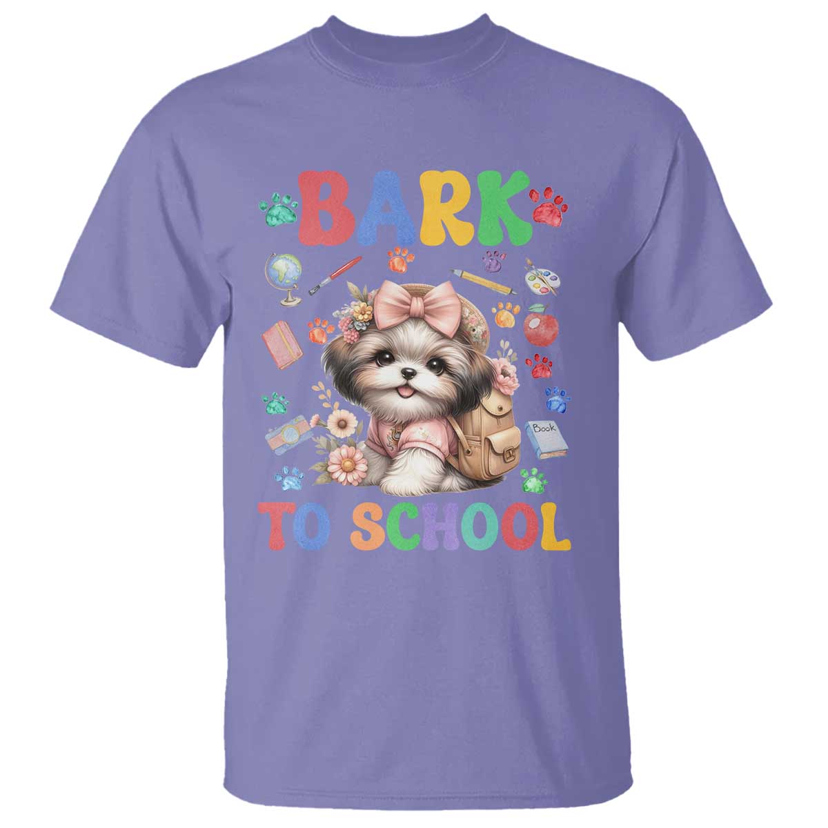 funny-bark-to-school-t-shirt-shih-tzu-dogs-school-supplies-paw