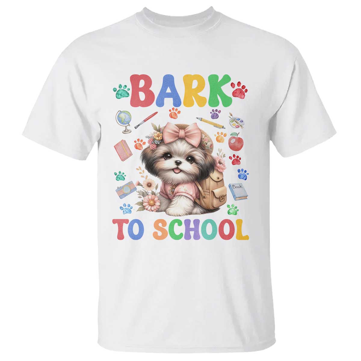 funny-bark-to-school-t-shirt-shih-tzu-dogs-school-supplies-paw