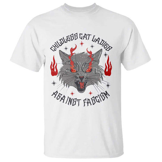 funny-childless-cat-ladies-against-fascism-t-shirt-angry-fire-cat-feminist