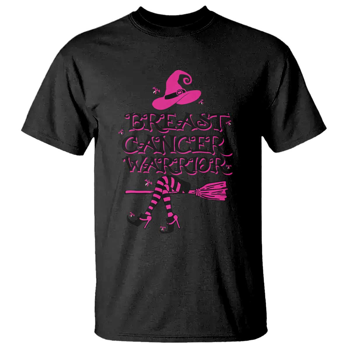 Breast Cancer Warrior Witch T Shirt Pink Ribbon Hat Shoes Witchy Vibe