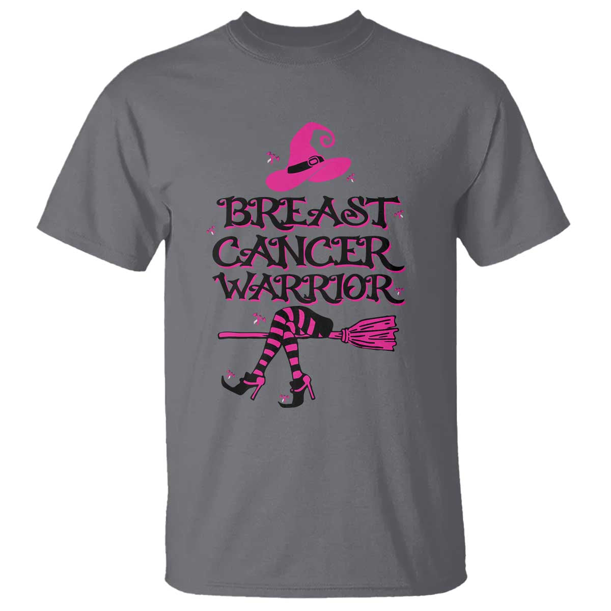 Breast Cancer Warrior Witch T Shirt Pink Ribbon Hat Shoes Witchy Vibe