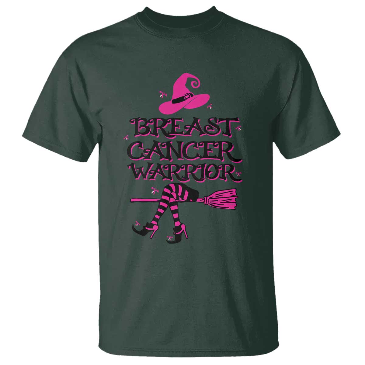 Breast Cancer Warrior Witch T Shirt Pink Ribbon Hat Shoes Witchy Vibe