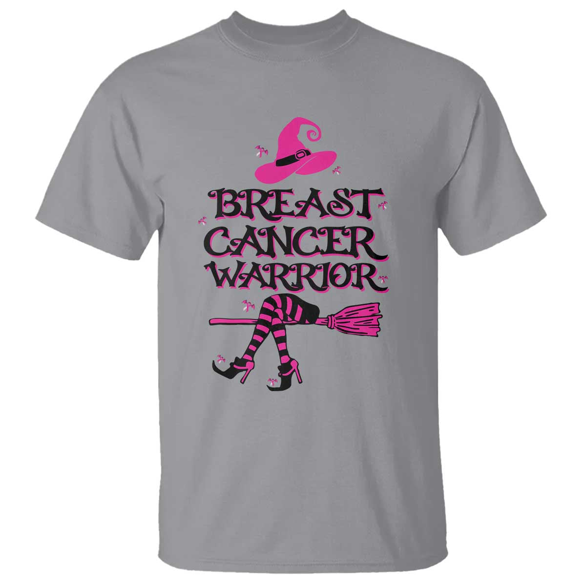 Breast Cancer Warrior Witch T Shirt Pink Ribbon Hat Shoes Witchy Vibe