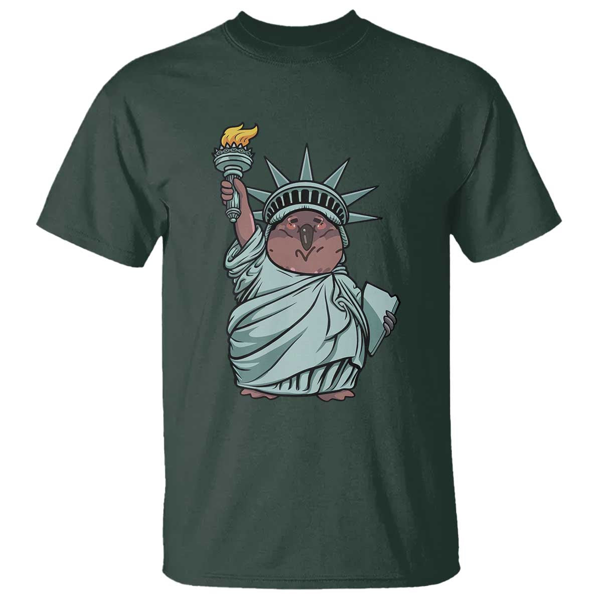 funny-pesto-the-penguin-statue-of-liberty-t-shirt