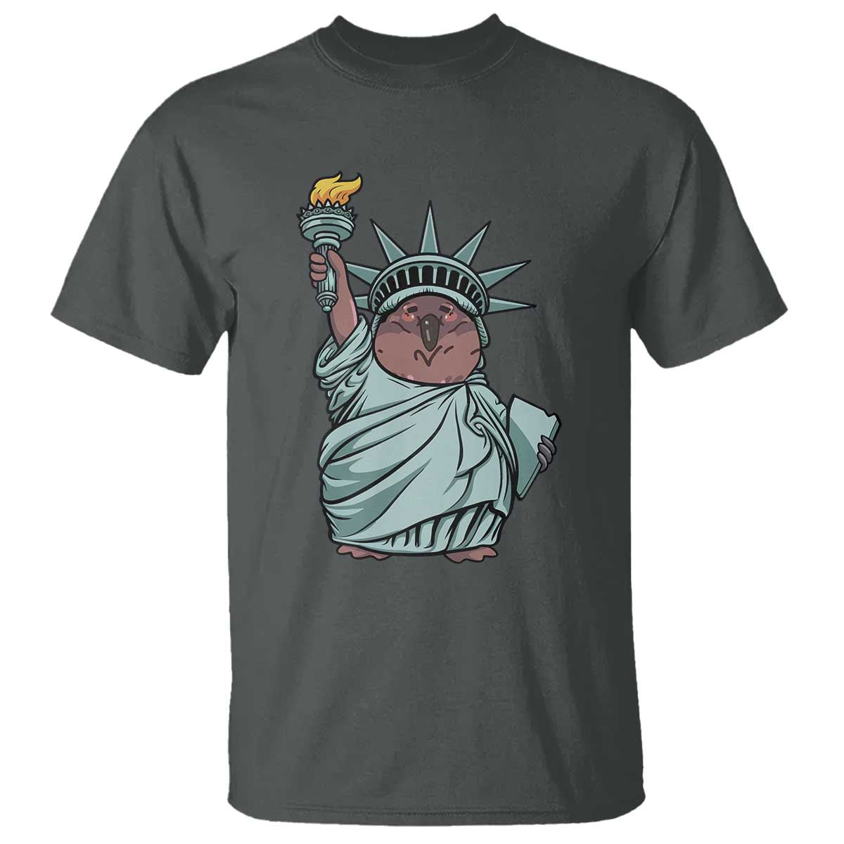 funny-pesto-the-penguin-statue-of-liberty-t-shirt