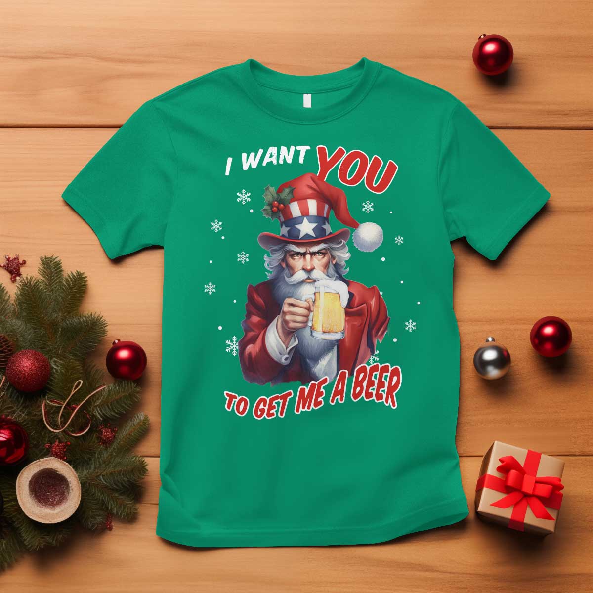 funny-christmas-beer-t-shirt-i-want-you-to-get-me-a-beer-santa-uncle-sam