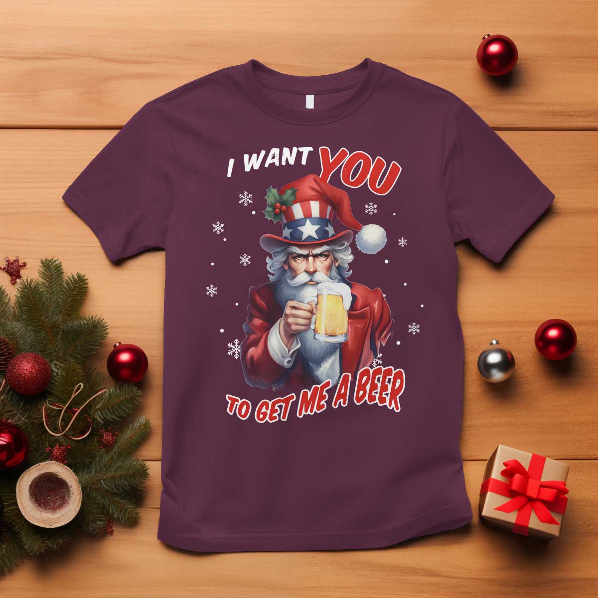 funny-christmas-beer-t-shirt-i-want-you-to-get-me-a-beer-santa-uncle-sam