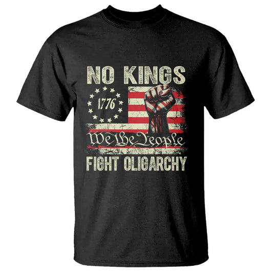 funny-no-kings-fight-oligarchy-t-shirt-betsy-ross-flag-hand-fist