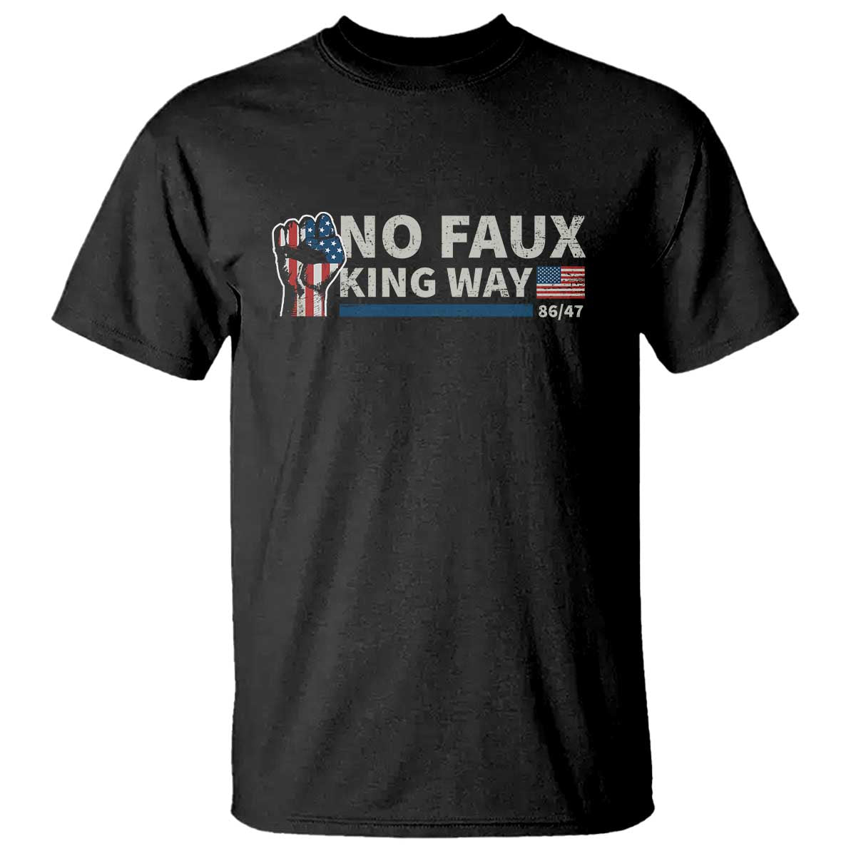 funny-no-faux-king-way-8647-t-shirt-vintage-american-flag