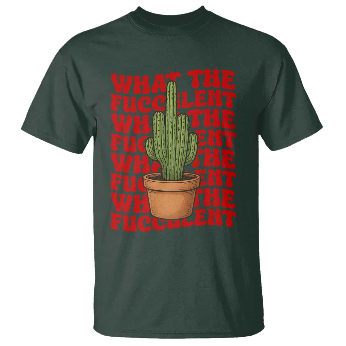 funny-what-the-fucculent-t-shirt-cactus-succulents-plants-gardening