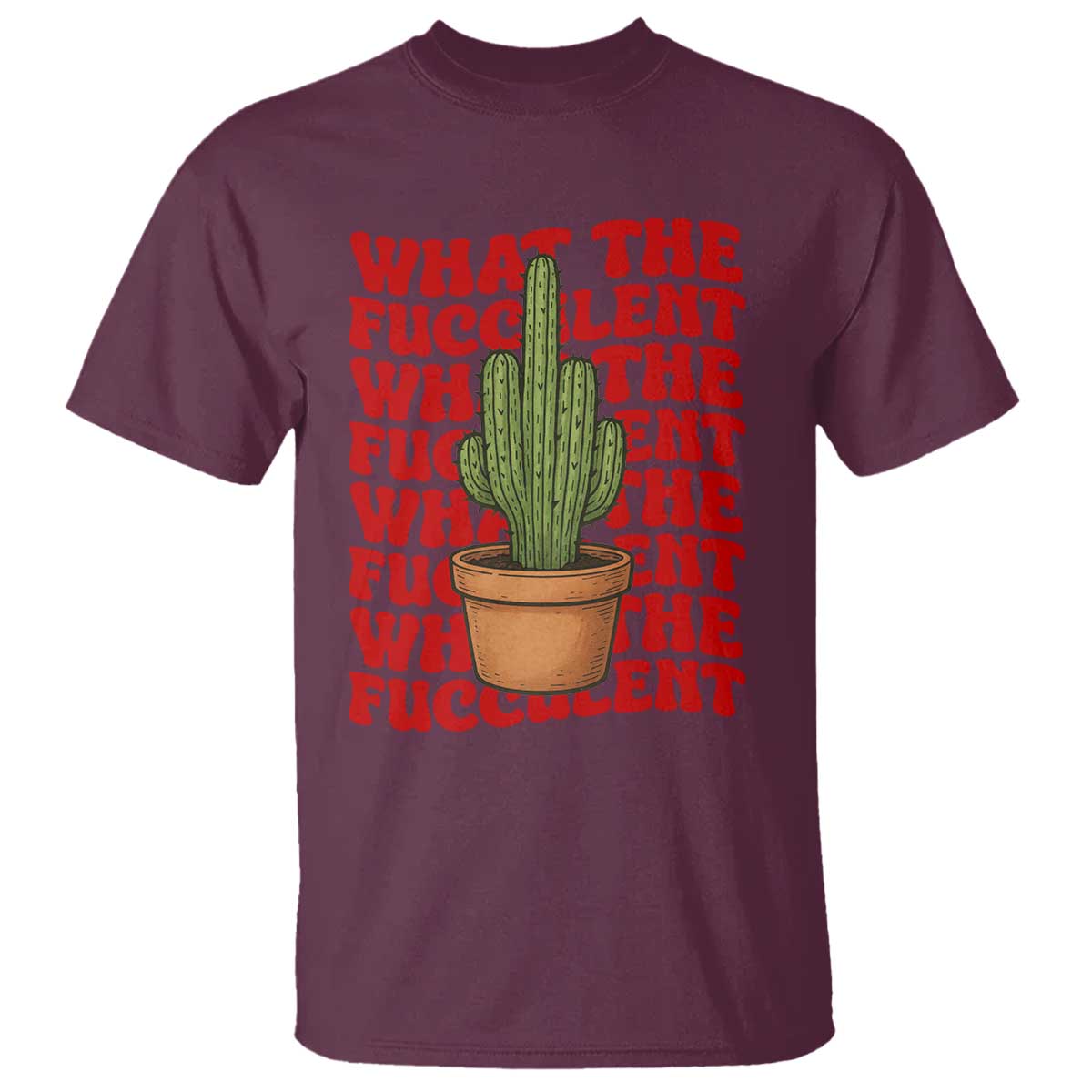 funny-what-the-fucculent-t-shirt-cactus-succulents-plants-gardening
