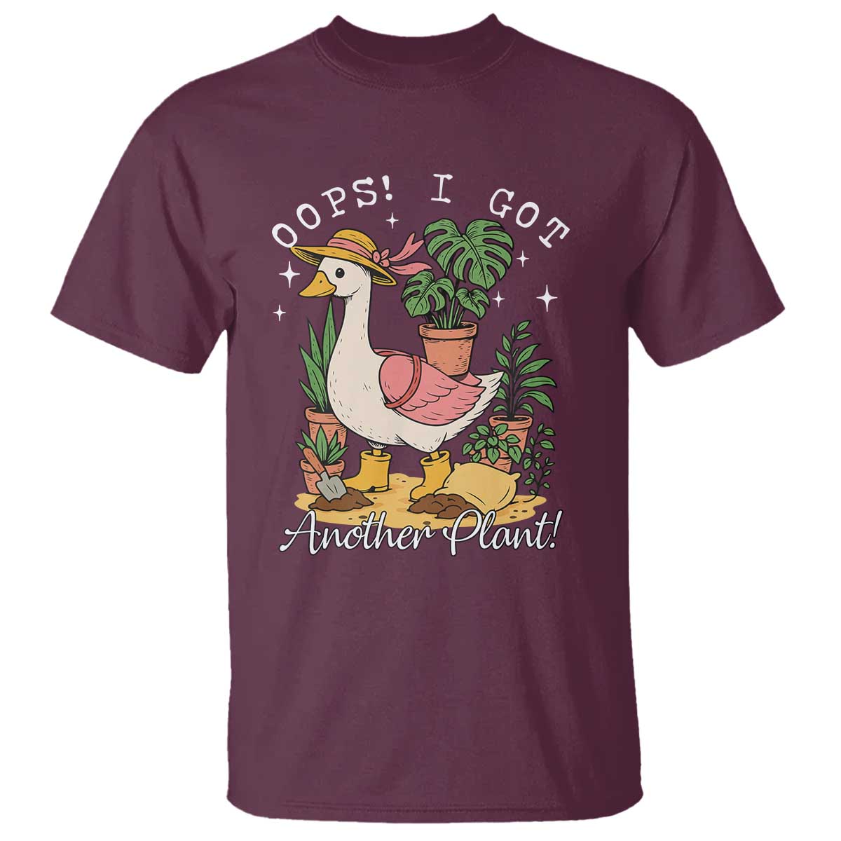 funny-oops-i-got-another-plant-t-shirt-silly-goose-gardener-plant-lady