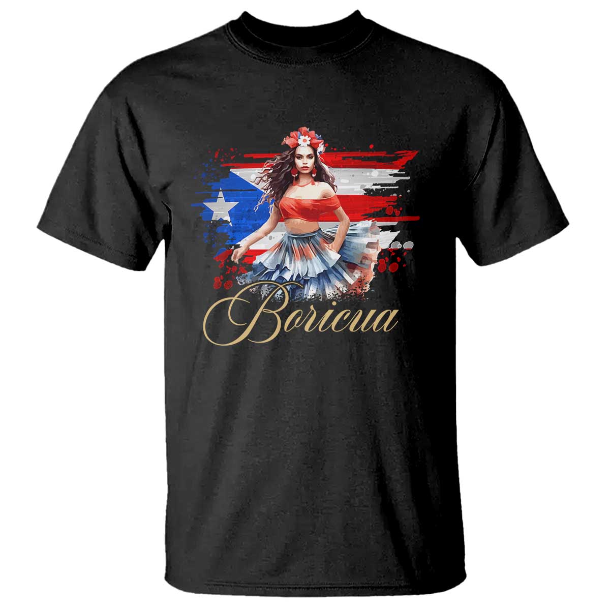 puerto-rico-t-shirt-boricua-hispanic-heritage-month-bomba-dancer