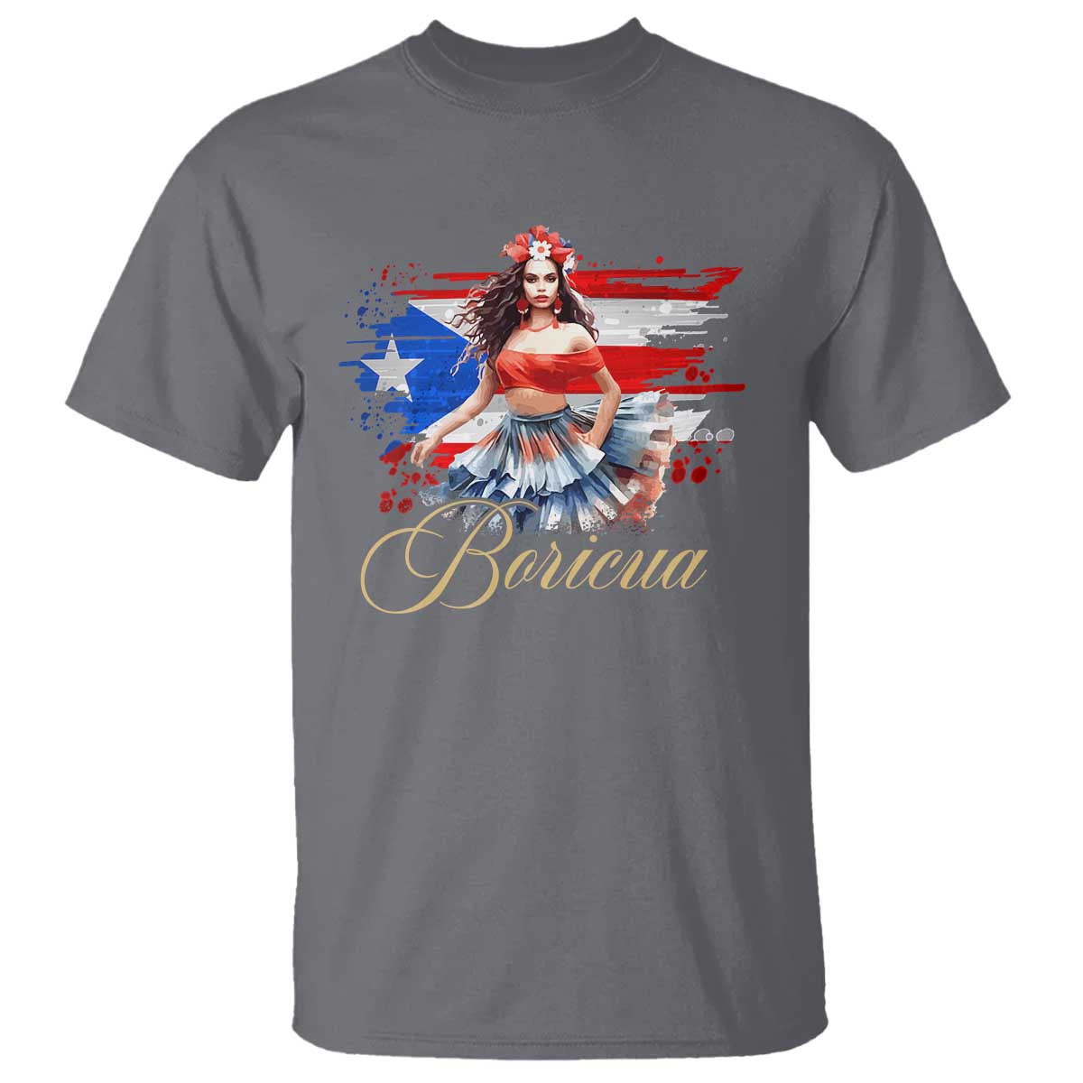 puerto-rico-t-shirt-boricua-hispanic-heritage-month-bomba-dancer