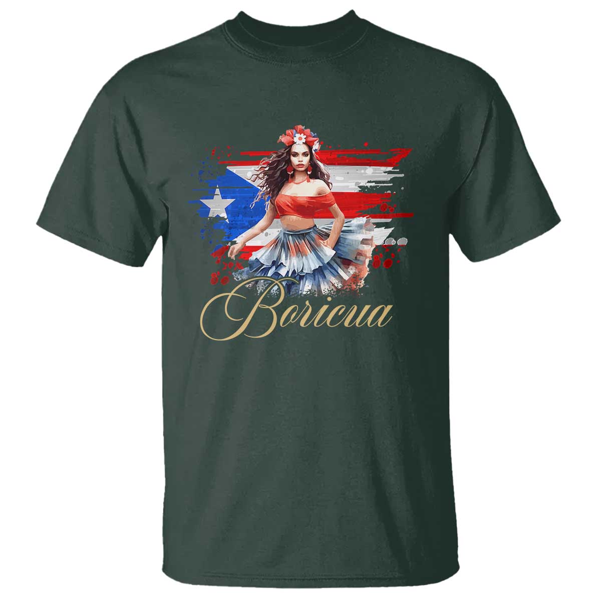 puerto-rico-t-shirt-boricua-hispanic-heritage-month-bomba-dancer