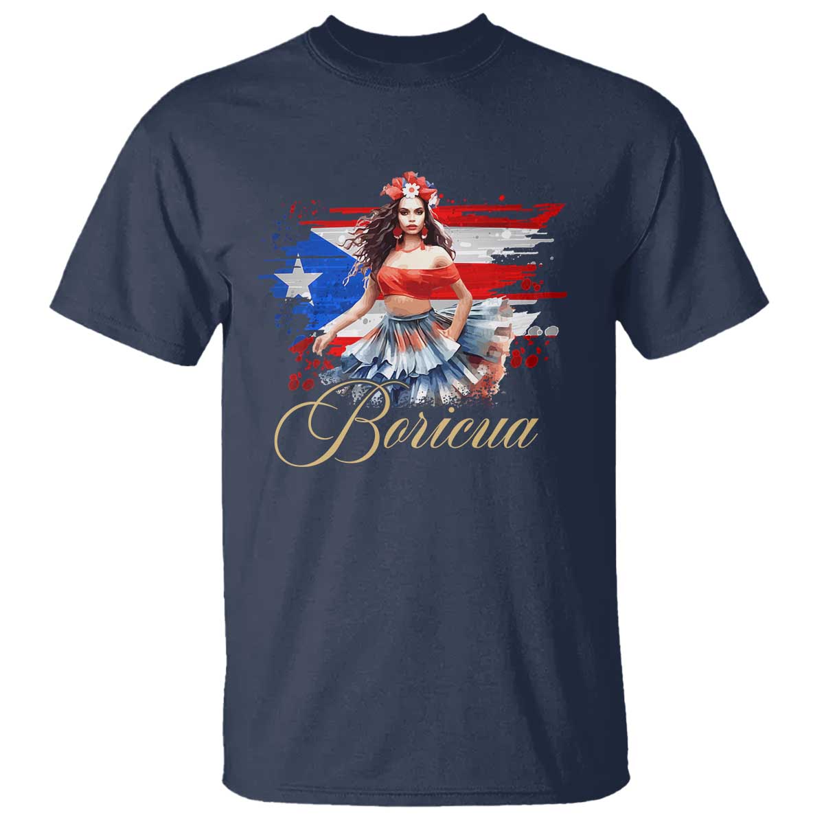 puerto-rico-t-shirt-boricua-hispanic-heritage-month-bomba-dancer