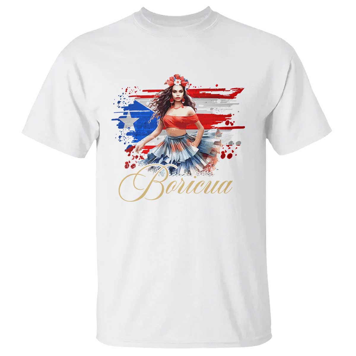 puerto-rico-t-shirt-boricua-hispanic-heritage-month-bomba-dancer