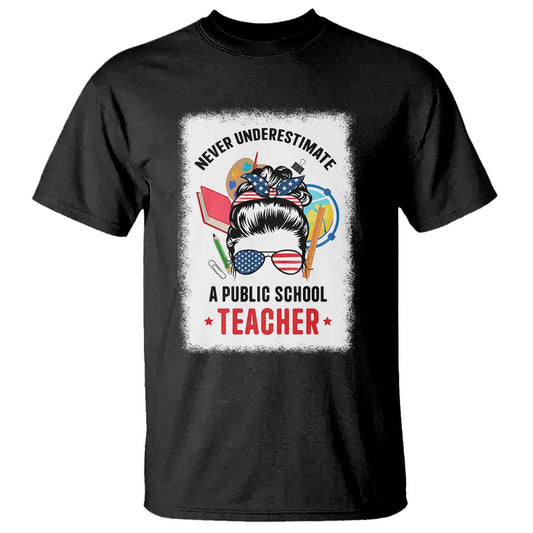 tim-walz-t-shirt-never-underestimate-a-public-school-teacher-messy-bun