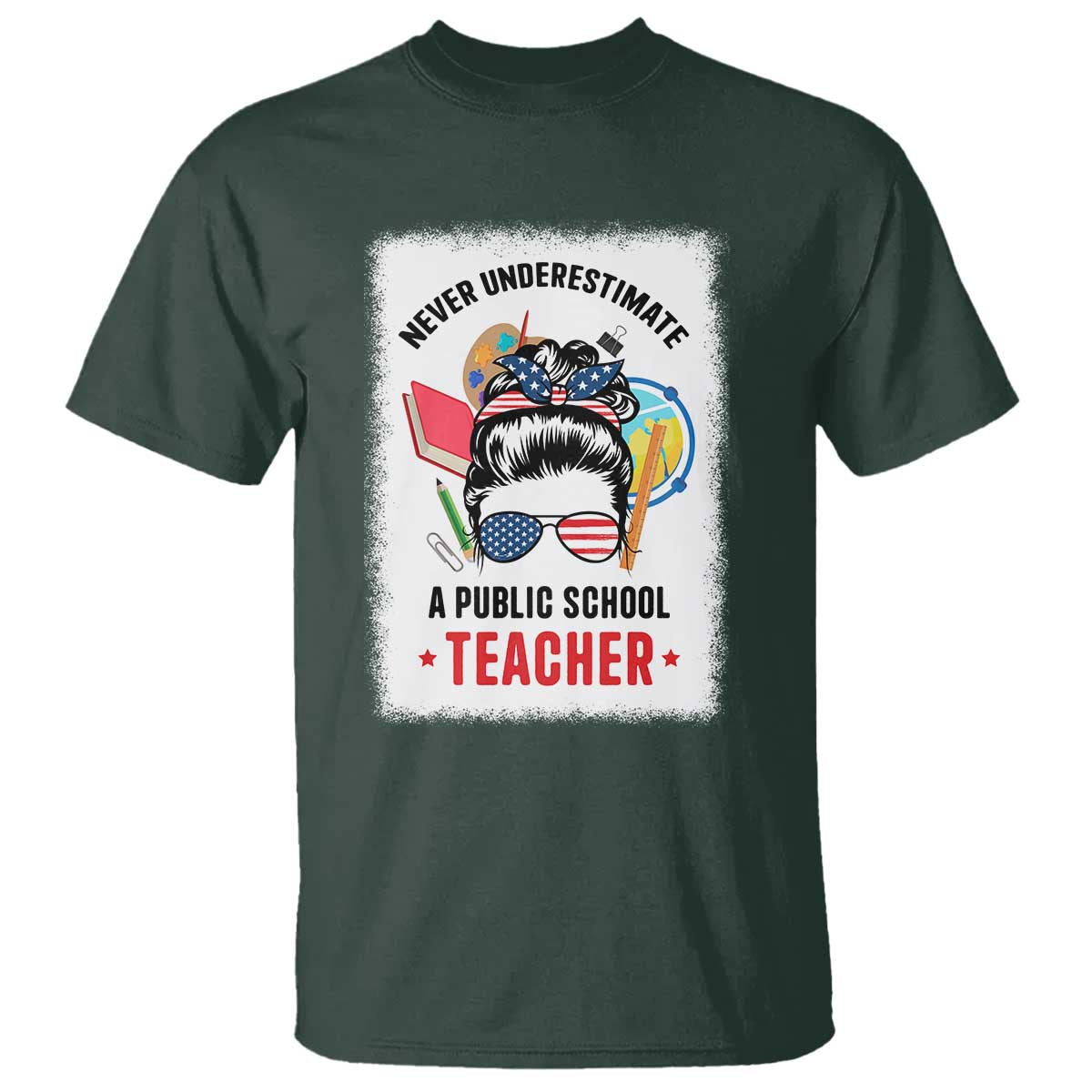 tim-walz-t-shirt-never-underestimate-a-public-school-teacher-messy-bun
