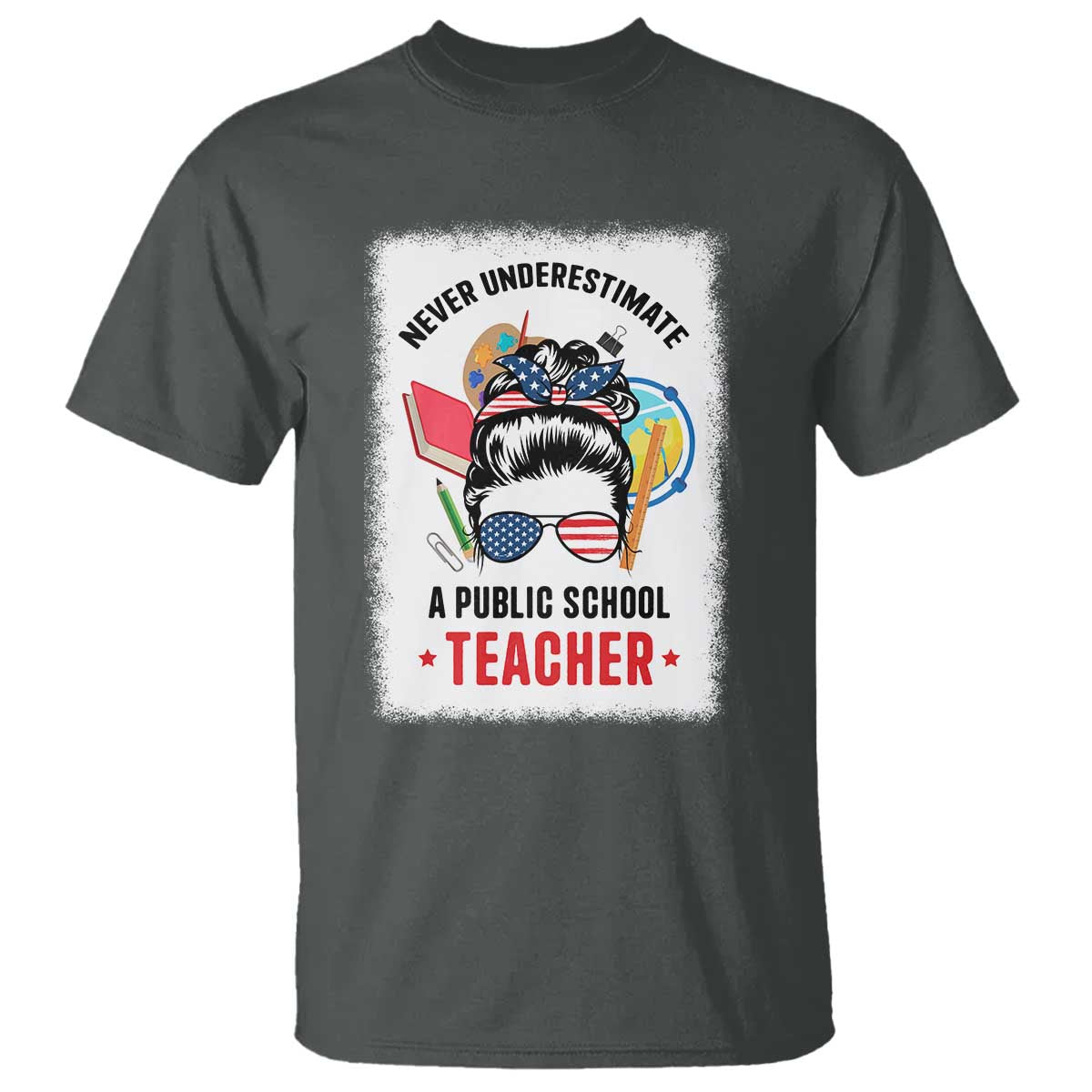 tim-walz-t-shirt-never-underestimate-a-public-school-teacher-messy-bun
