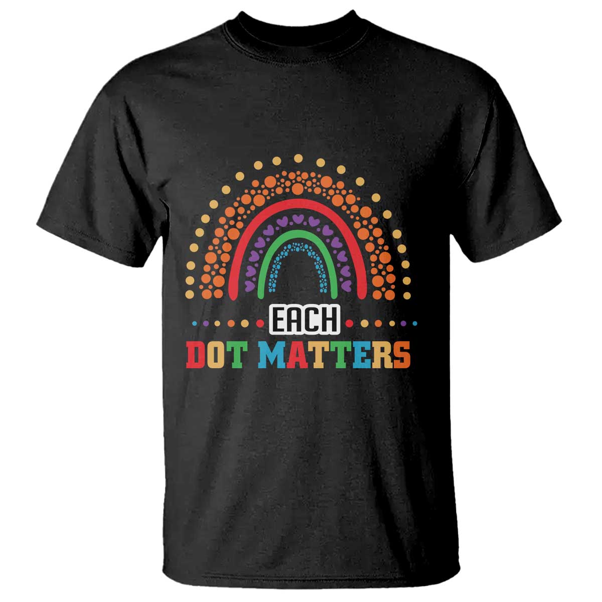 funny-dot-day-t-shirt-each-dot-matters-rainbow-of-polka-dot