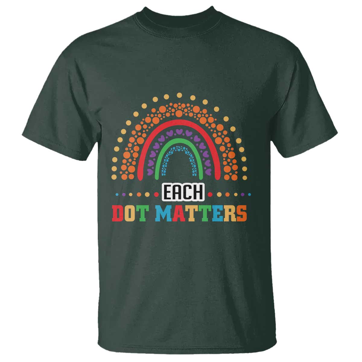 funny-dot-day-t-shirt-each-dot-matters-rainbow-of-polka-dot