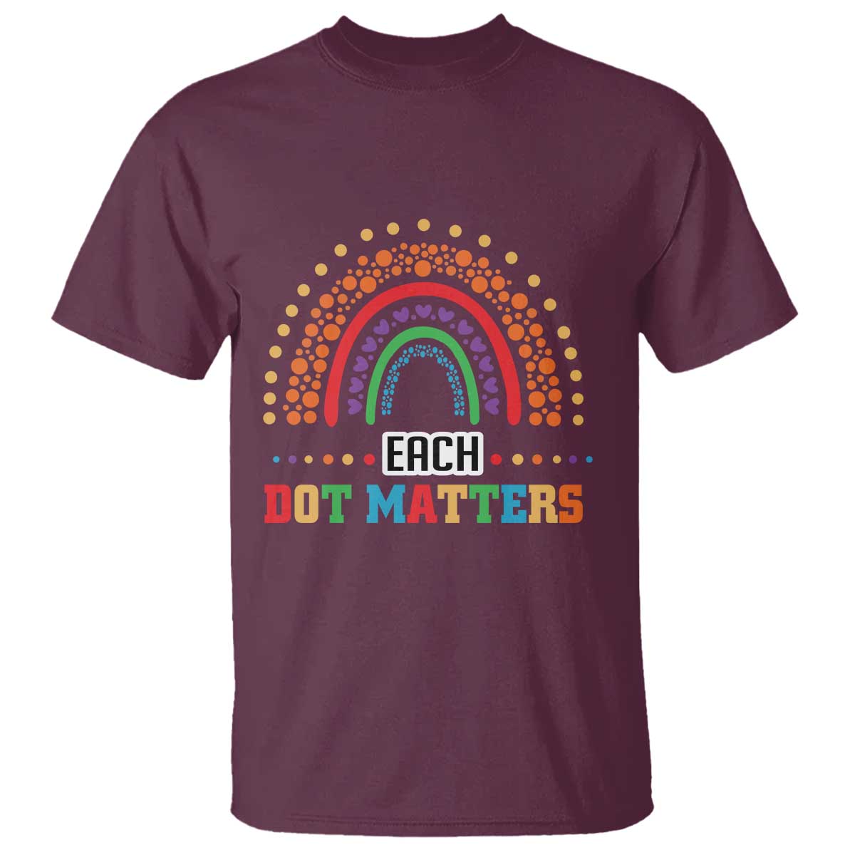 funny-dot-day-t-shirt-each-dot-matters-rainbow-of-polka-dot