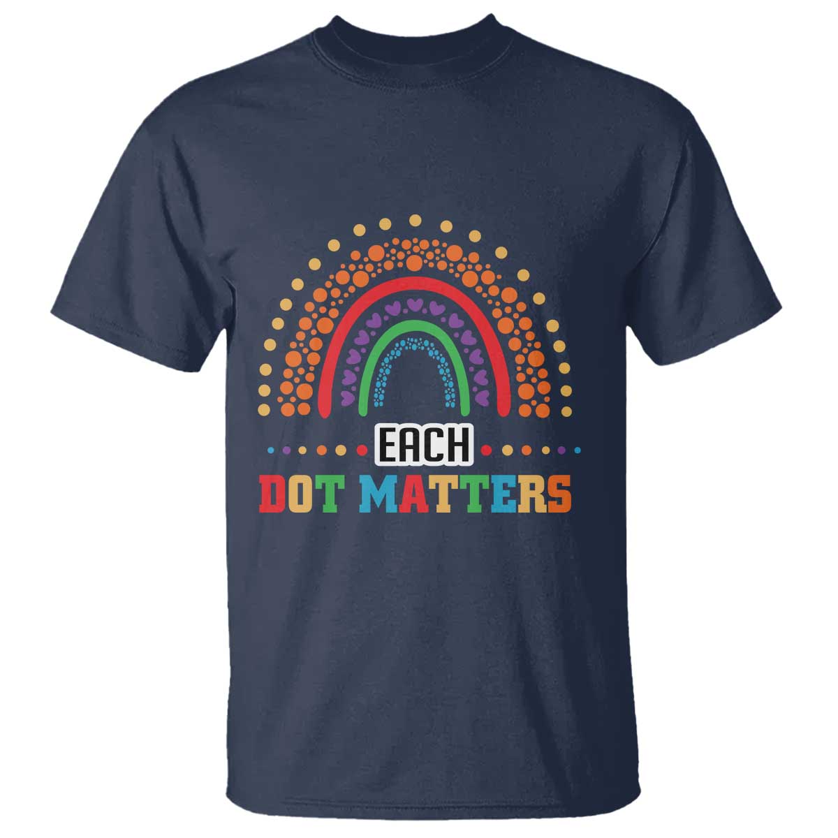 funny-dot-day-t-shirt-each-dot-matters-rainbow-of-polka-dot