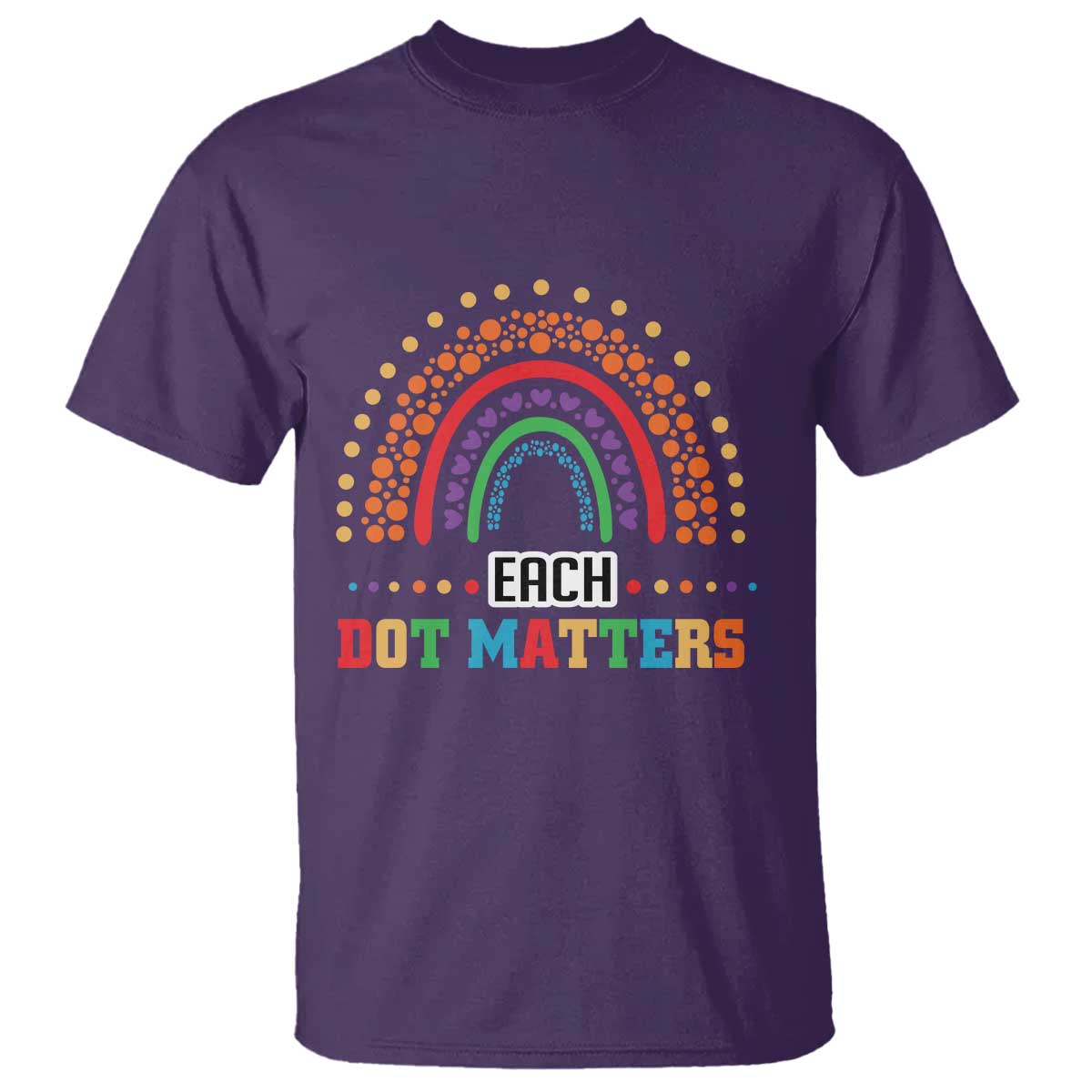 funny-dot-day-t-shirt-each-dot-matters-rainbow-of-polka-dot
