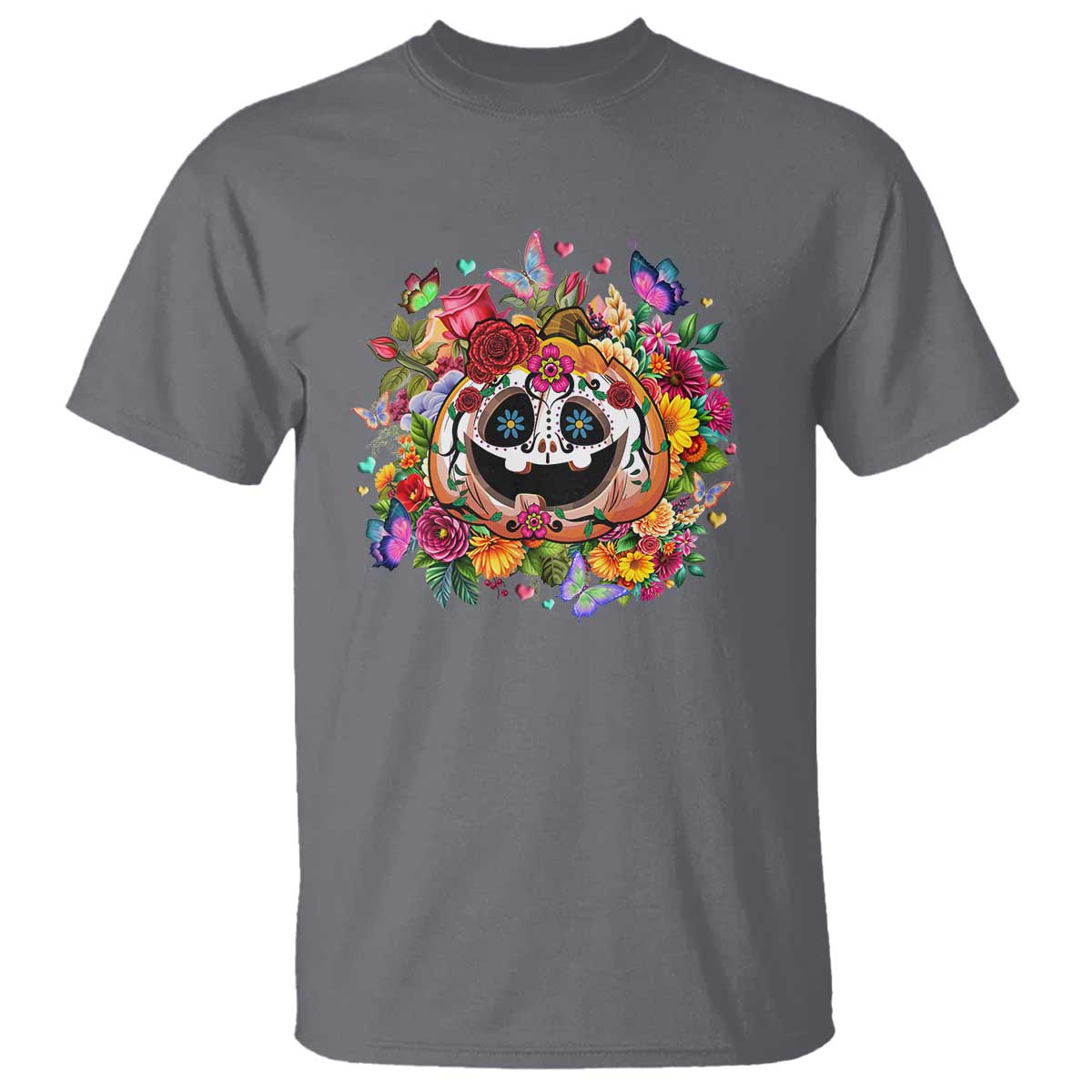 day-of-the-dead-t-shirt-pumpkin-sugar-skull-halloween-flowers