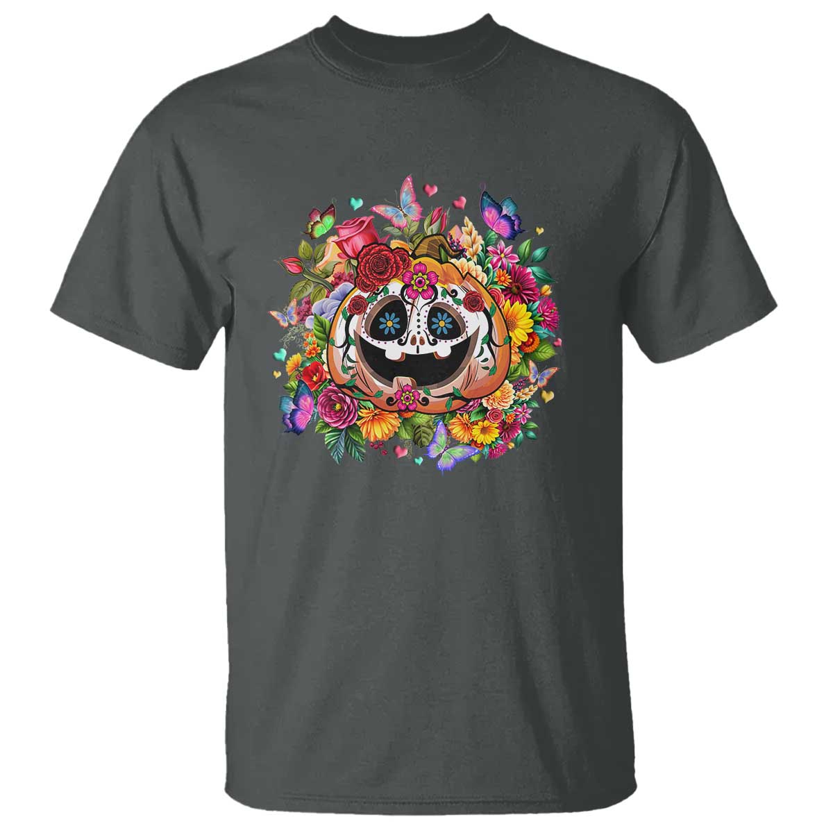day-of-the-dead-t-shirt-pumpkin-sugar-skull-halloween-flowers