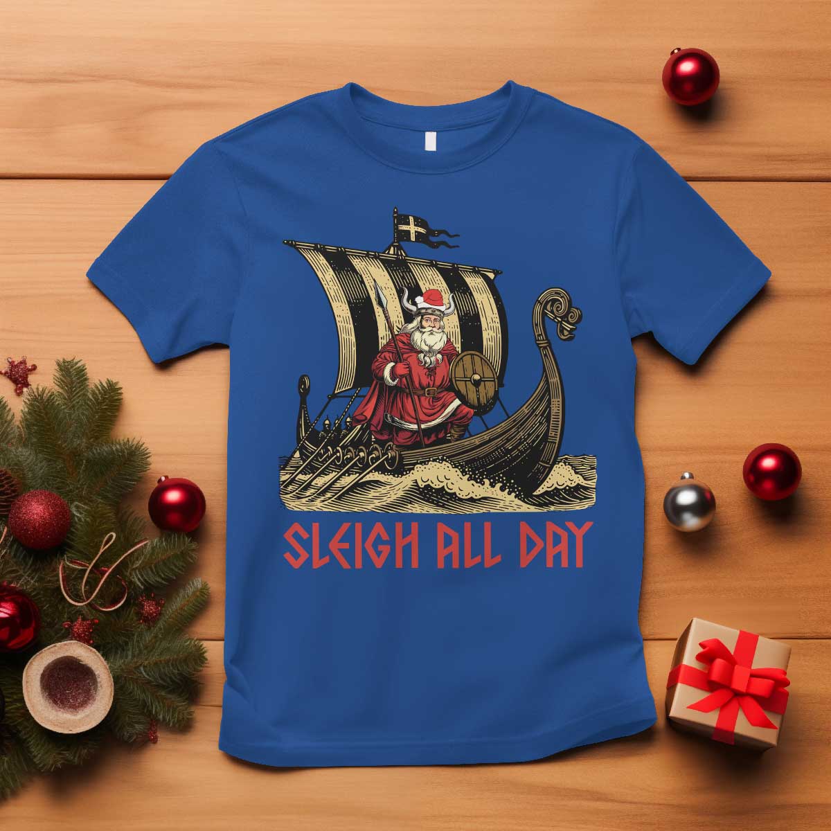 funny-christmas-santa-viking-t-shirt-sleigh-all-day-xmas-pagan-norse-longship