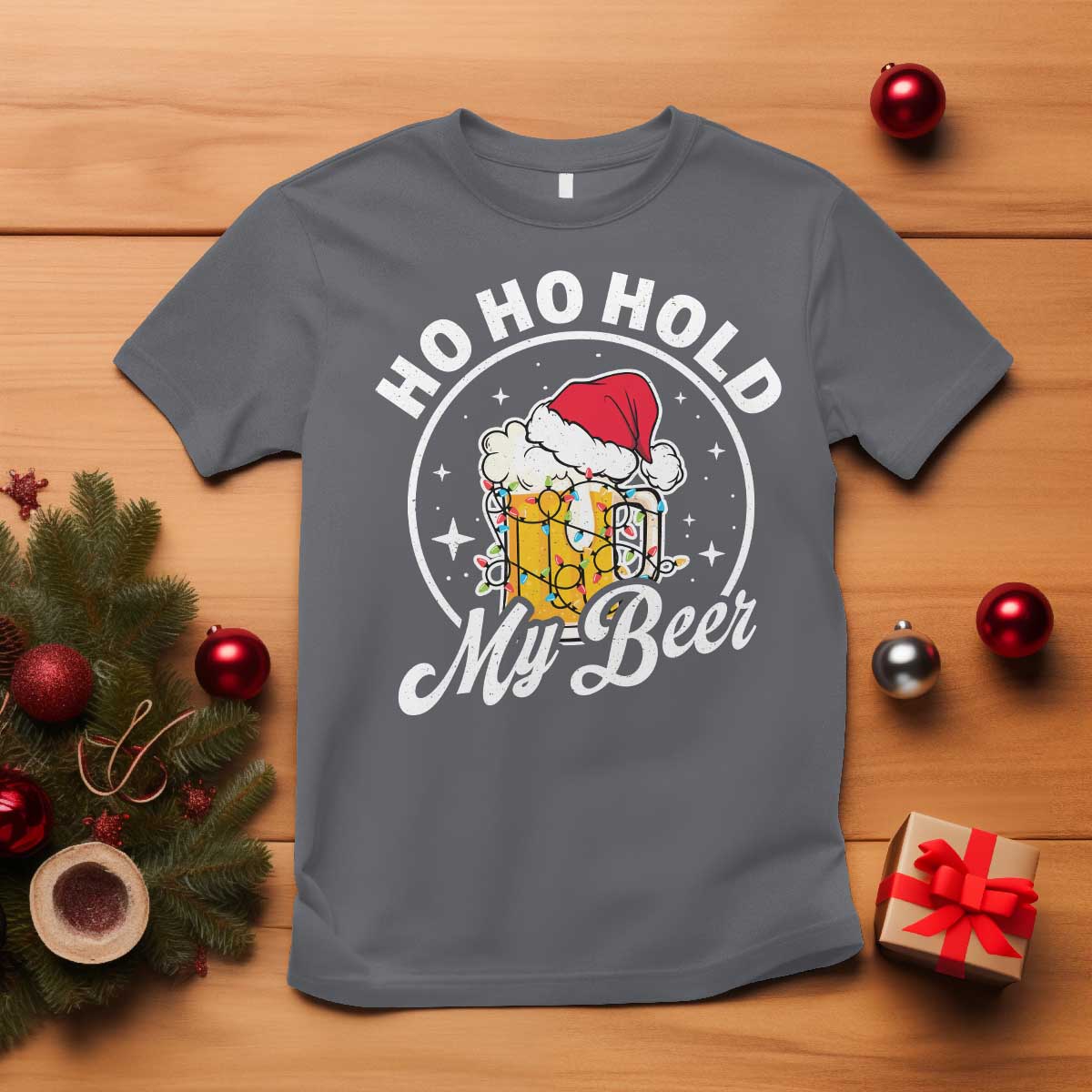 funny-christmas-beers-t-shirt-ho-ho-hold-my-beer-vintage-mug-santa-hat