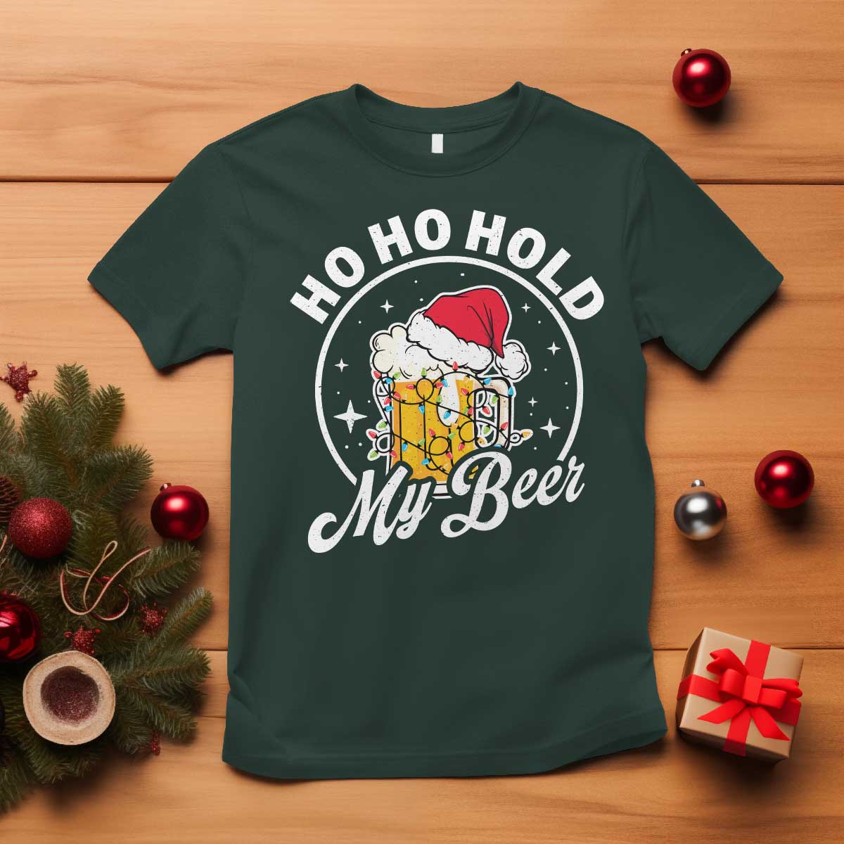 funny-christmas-beers-t-shirt-ho-ho-hold-my-beer-vintage-mug-santa-hat