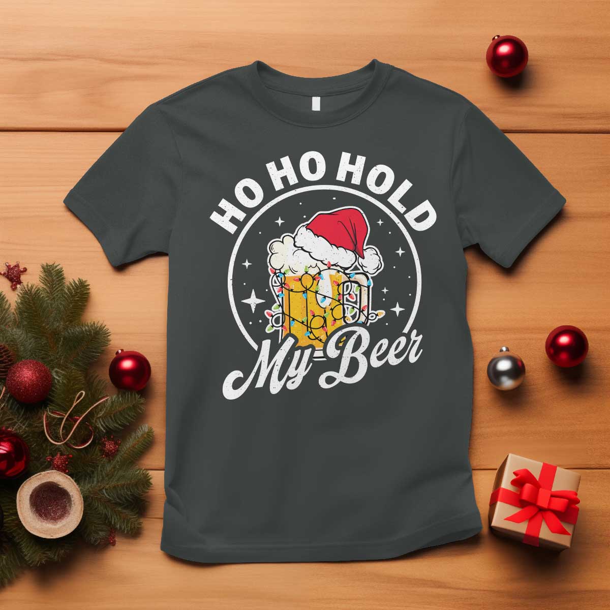 funny-christmas-beers-t-shirt-ho-ho-hold-my-beer-vintage-mug-santa-hat