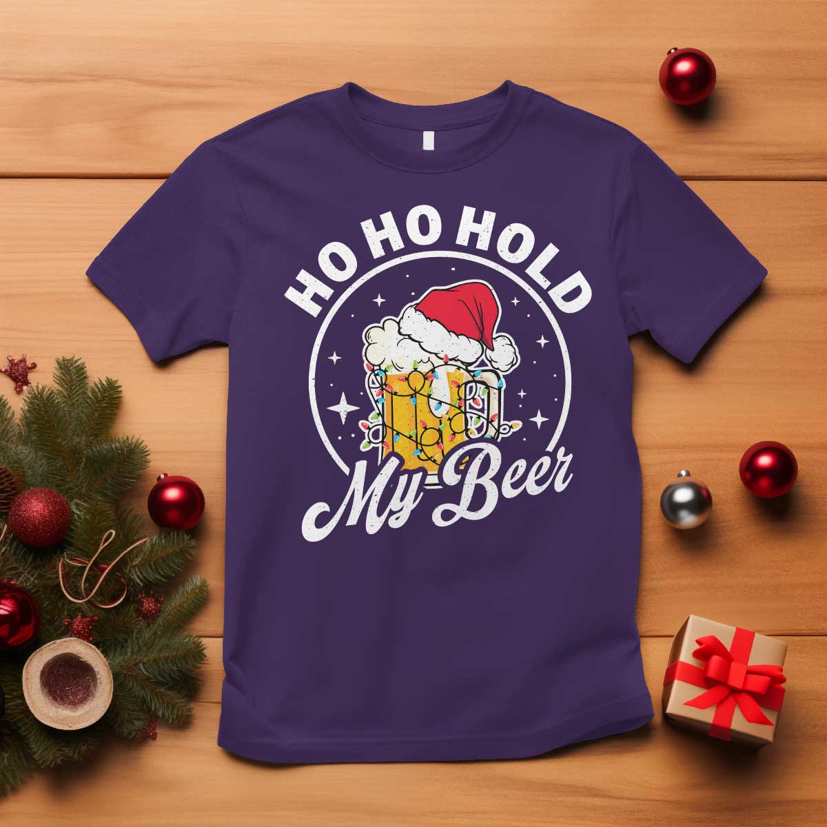 funny-christmas-beers-t-shirt-ho-ho-hold-my-beer-vintage-mug-santa-hat