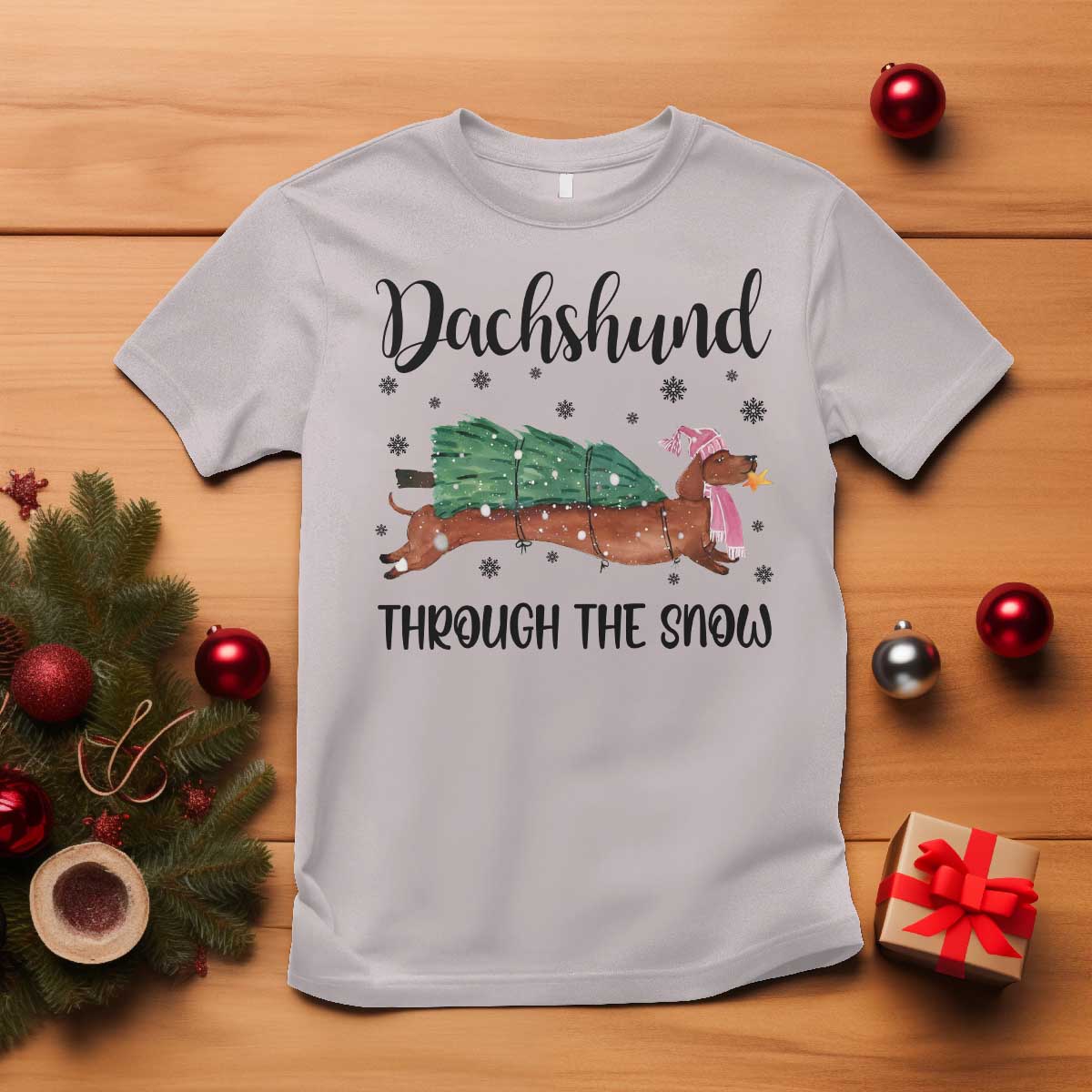 funny-christmas-wiener-dog-t-shirt-dachshund-through-the-snow-xmas-tree