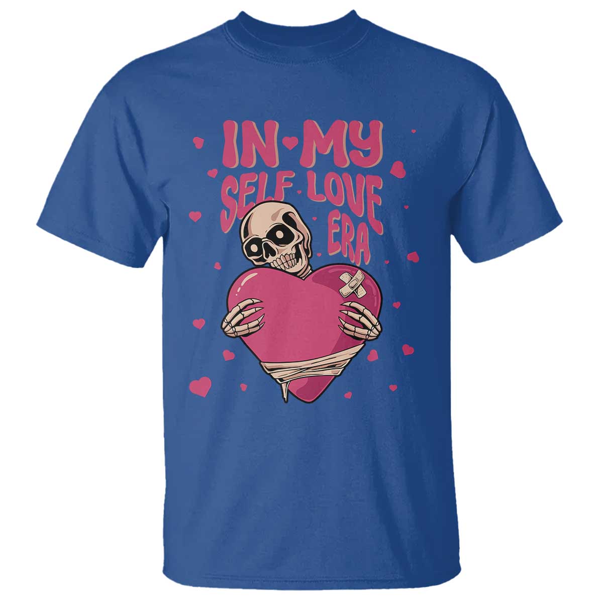 funny-anti-valentines-day-t-shirt-in-my-self-love-era-skeleton-hearts