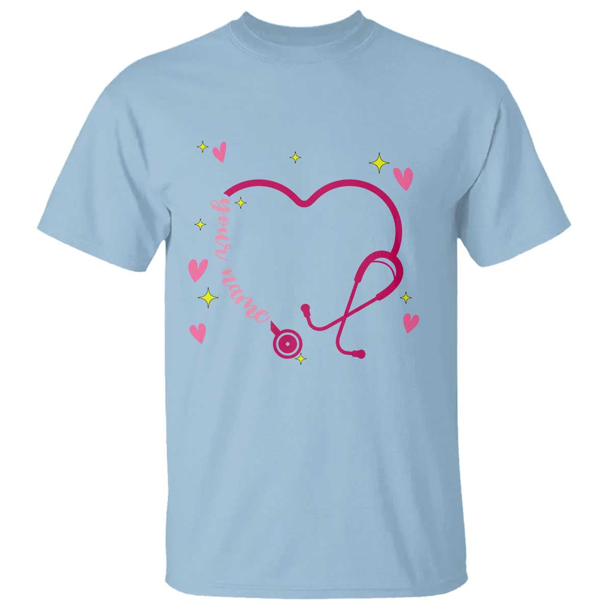 personalized-valentines-day-nursing-t-shirt-custom-name-nurse-doctor-heart-stethoscope
