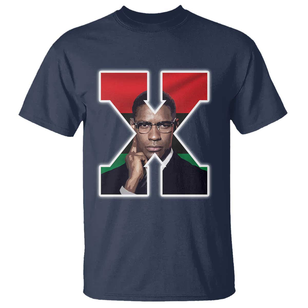 malcolm-x-black-history-month-black-liberation-flag-t-shirt