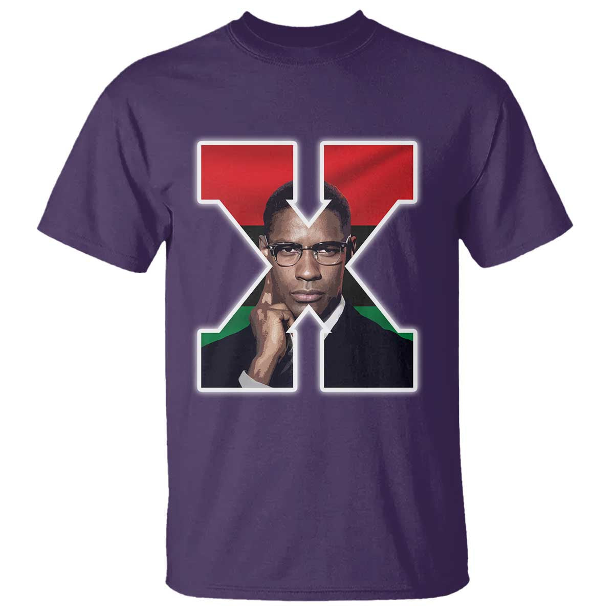 malcolm-x-black-history-month-black-liberation-flag-t-shirt